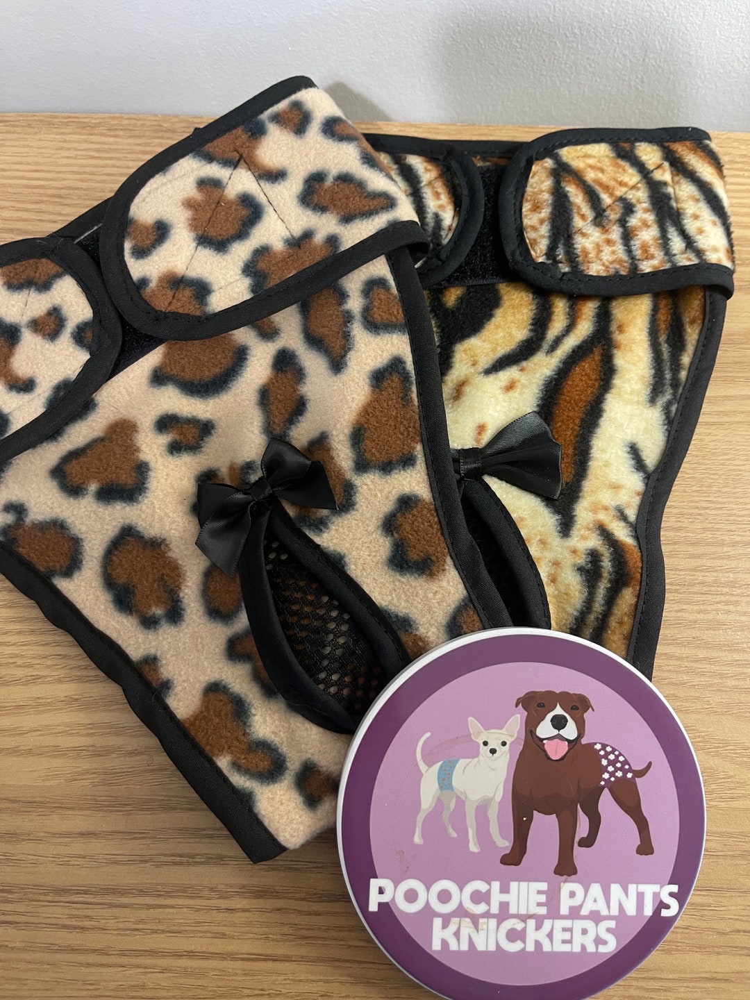 D-GROEE Diaper Dog Sanitary Pantie With Suspender Physiological Shorts Puppy Polka Dot Striped Diapers Pants For Small Girl Female Dogs Cat