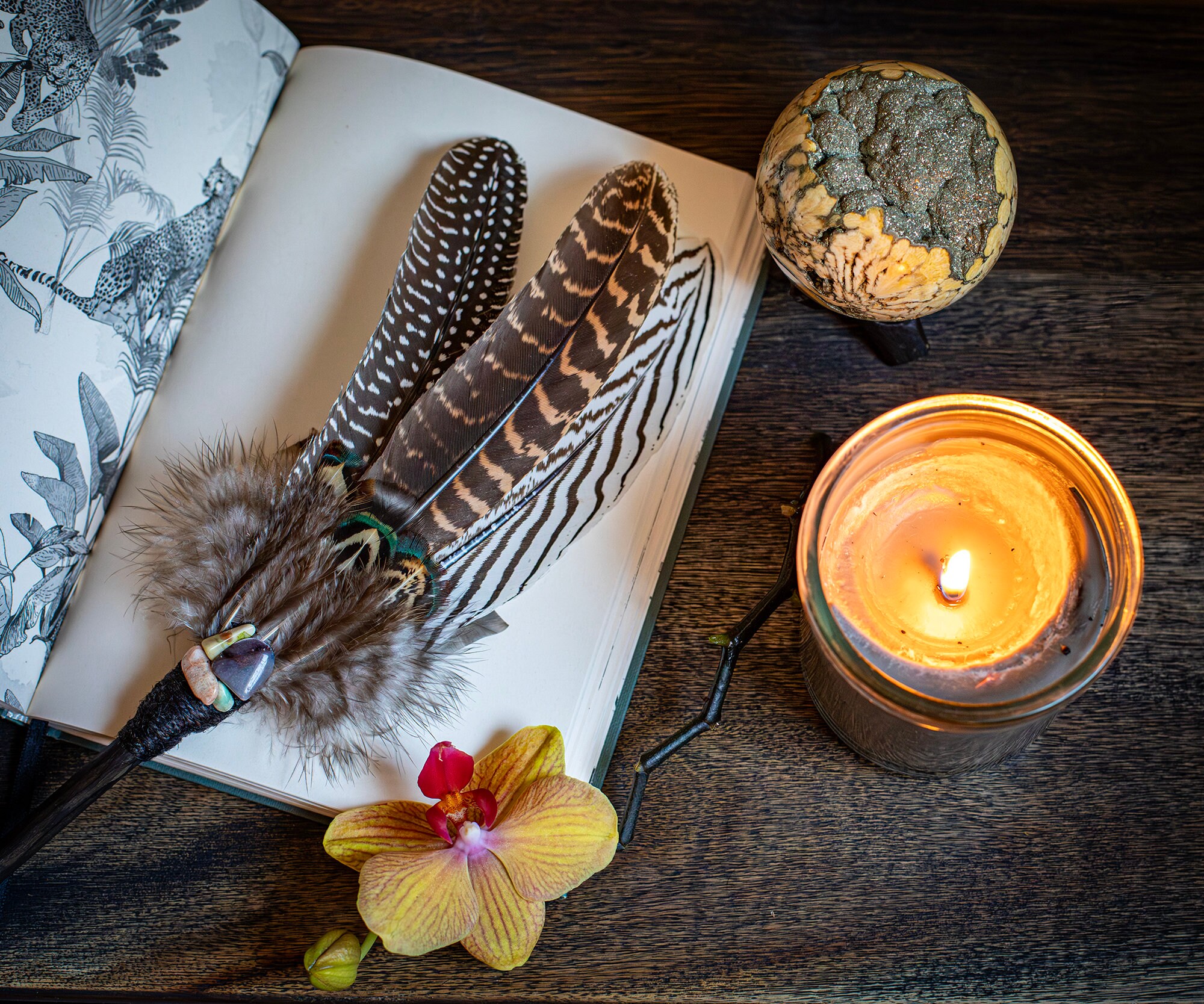 スマッジング　スマッジファン　ワンド スマッジファン スマッジングフェザー ワンド スマッジング