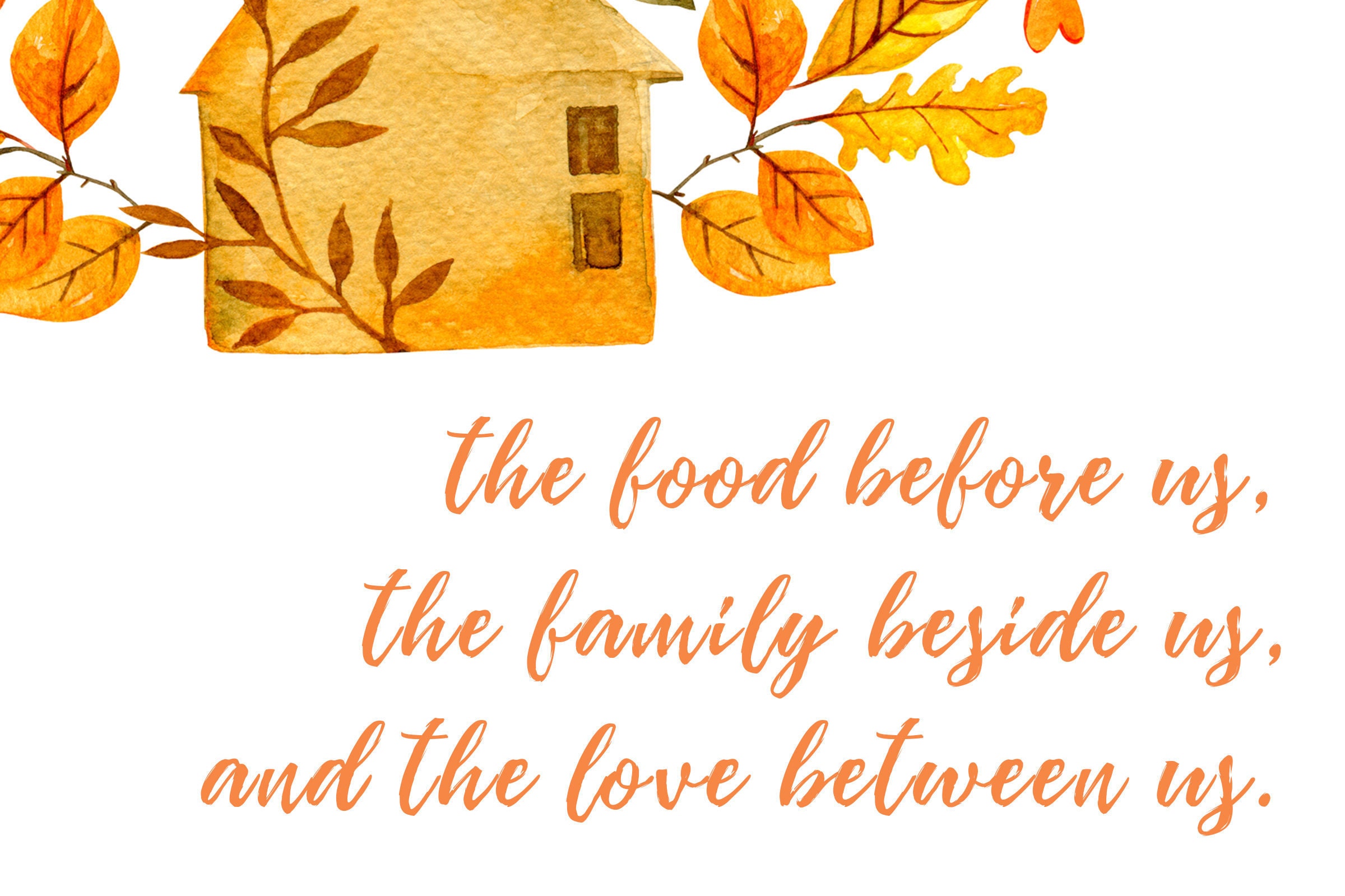 Thanksgiving Printable / Blessed Sign / Fall Decoration / Rustic Fall ...