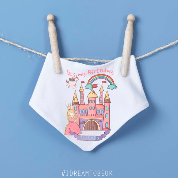 Little Princess First Birthday Baby Bandana Bib