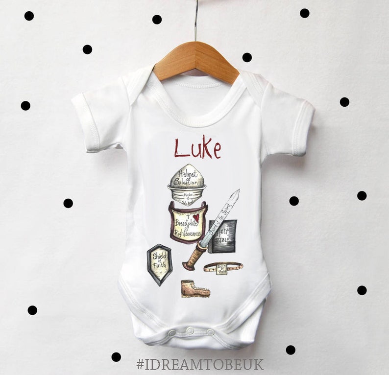personalised christening baby grow