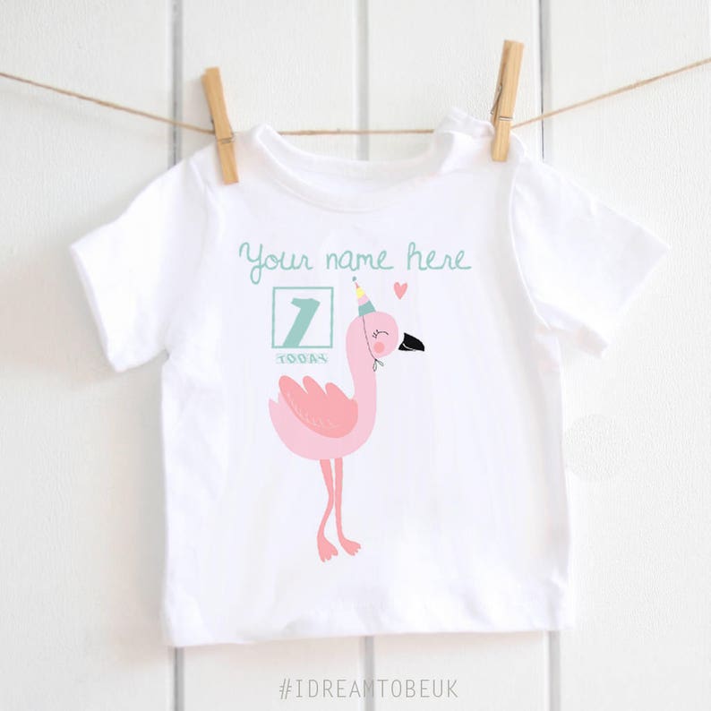 Mon 1st Anniversaire Gâteau-Fille brodé Baby T-Shirt Cadeau Personnalisé Premier