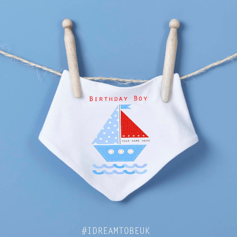 baby grow first birthday body suit personalised blue boat birthday boy Birthday baby vest sailing boat 1st birthday birthday gift