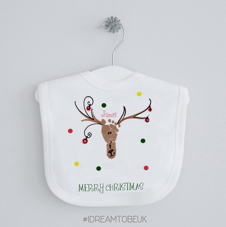 Mon 1st Noël Renne brodé Baby Sleepsuit Cadeau Personnalisé Premier