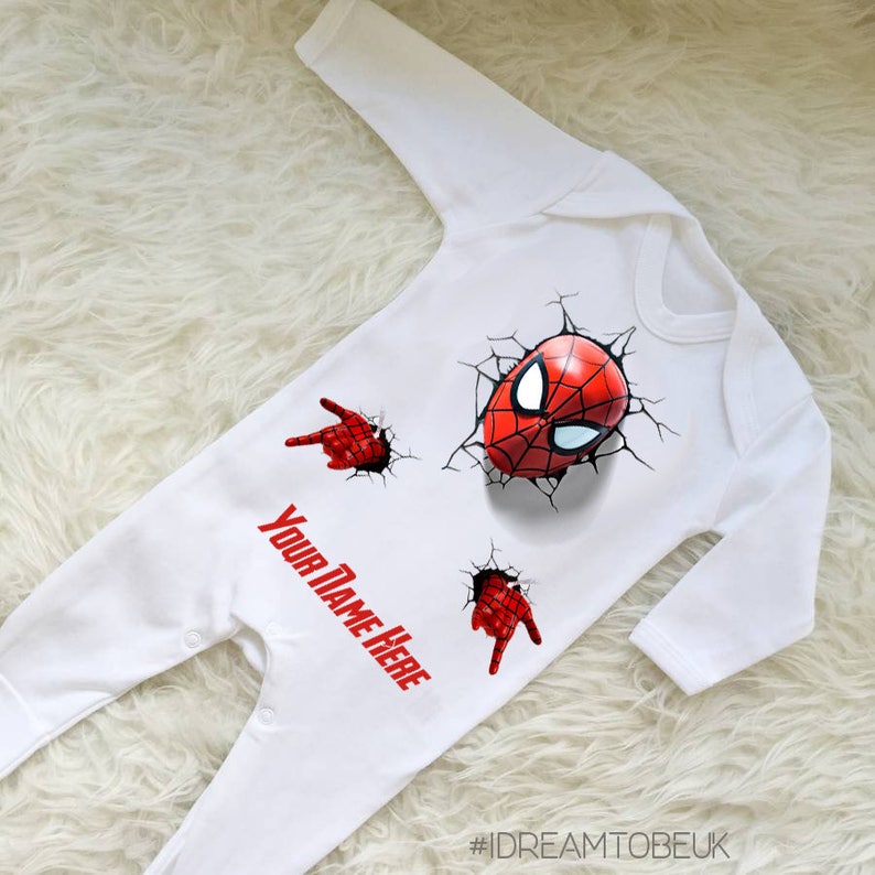 marvel baby sleepsuit