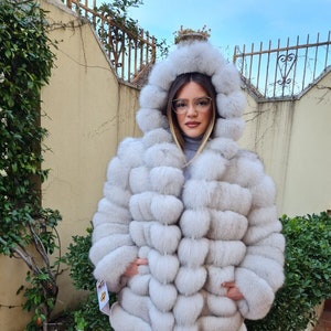 fox fur jacket jacket fur coat fox pelzmantel fourrue renard mex image 1