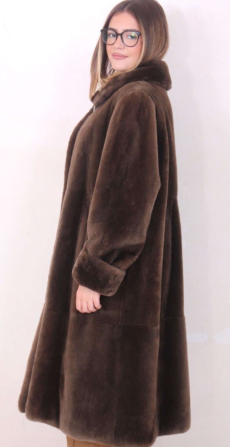 Beaver Fur Coat Shaved Beaver Fur Coat Bober Biber Pelzjacke Etsy