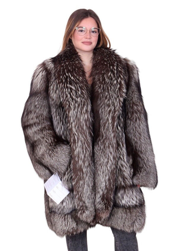 Fox Fur Jacket Jacket Fur Coat Fox Pelzmantel Fourrue Renard