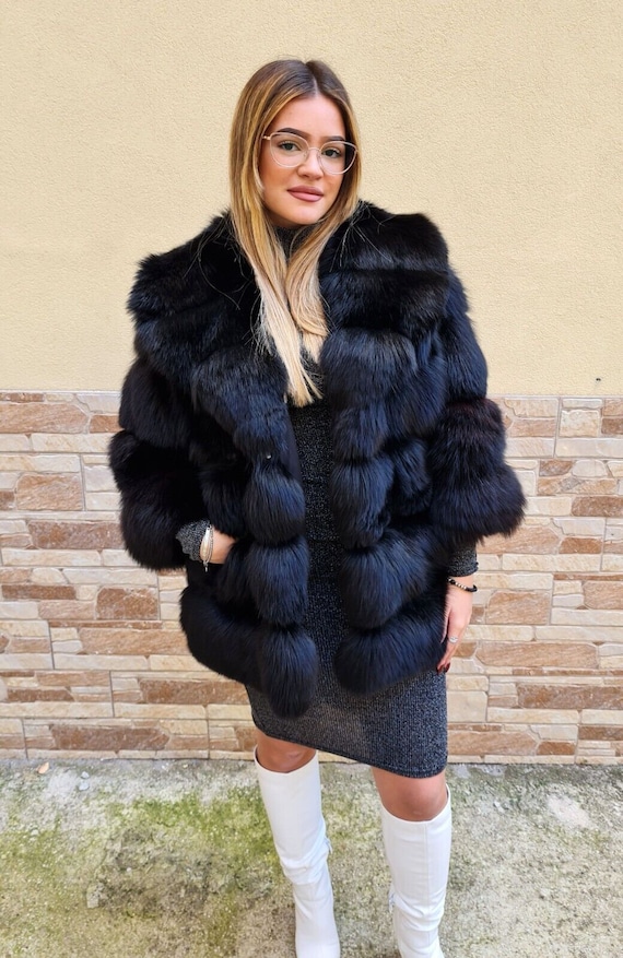 Fox Fur Jacket Jacket Fur Coat Fox Pelzmantel Fourrue Renard Mex