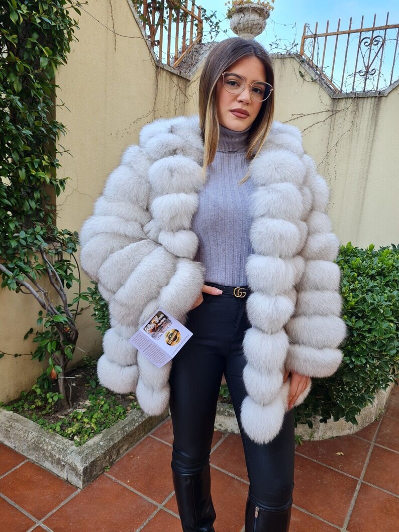 fox fur jacket jacket fur coat fox pelzmantel fourrue renard mex image 4