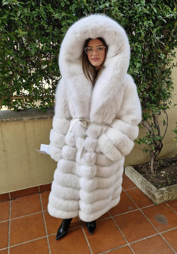 Fox Fur Coat Jacket Jacket Fur Coat Fox Pelzmantel Fourrue Renard