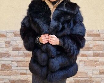 Fox Fur Jacket Jacket Fur Coat Fox Pelzmantel Fourrue Renard