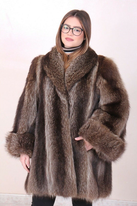 Marmot Fur Casaco De Pele Fox Raccoon Jacket Fuchsjacke De | Etsy