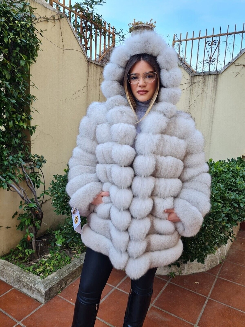 fox fur jacket jacket fur coat fox pelzmantel fourrue renard mex image 1