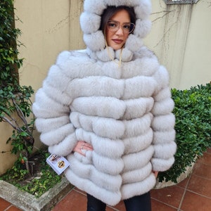 fox fur jacket jacket fur coat fox pelzmantel fourrue renard mex image 2