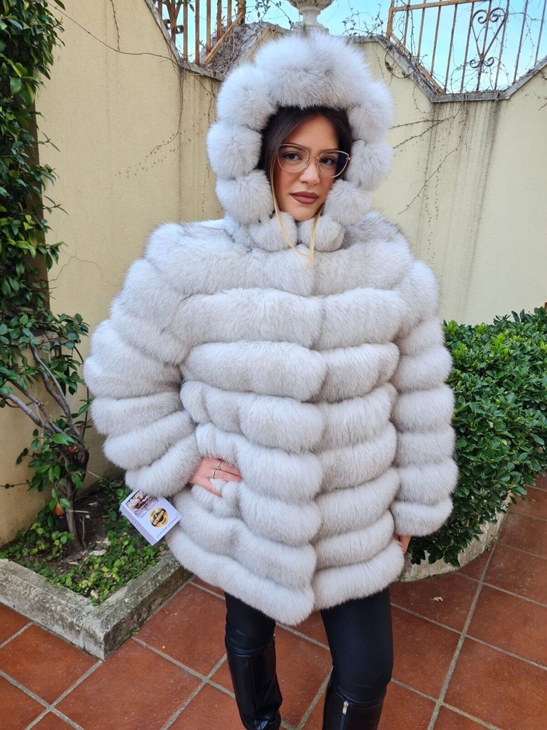 fox fur jacket jacket fur coat fox pelzmantel fourrue renard mex image 2