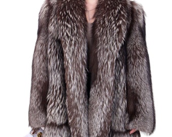 Fox Fur Jacket Jacket Fur Coat Fox Pelzmantel Fourrue Renard