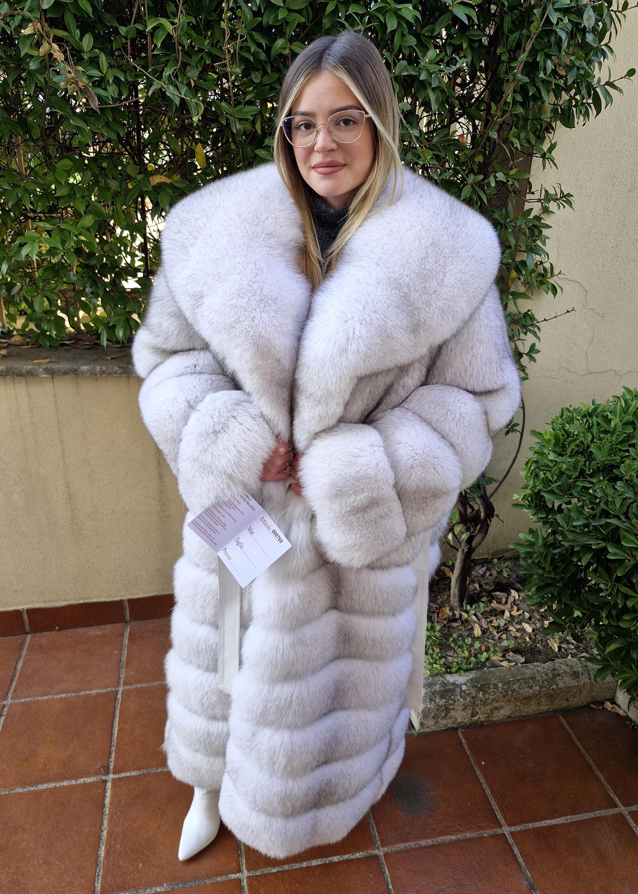 Fox Fur Coat Jacket Jacket Fur Coat Fox Pelzmantel Fourrue Renard