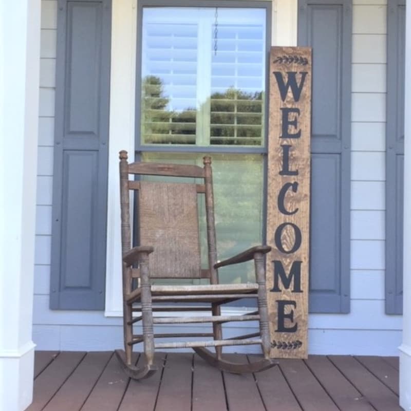 Vertical Welcome Sign - Etsy