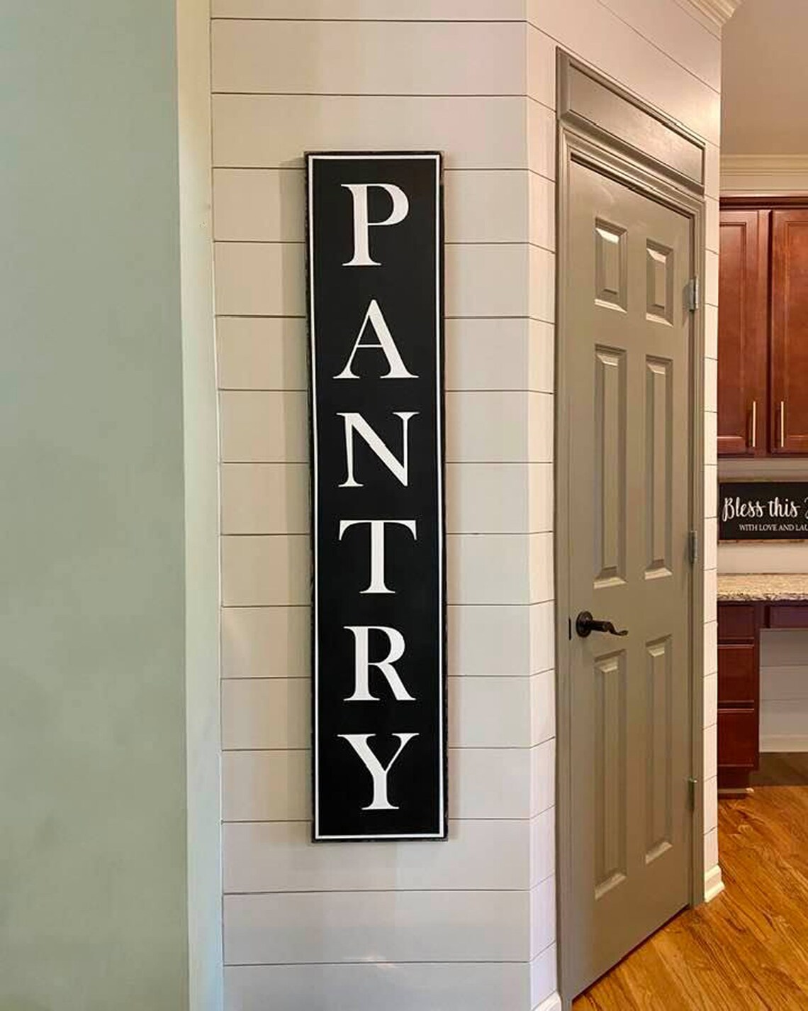 Large Pantry Sign Rustic Vertical Pantry Sign Farmhouse Etsy