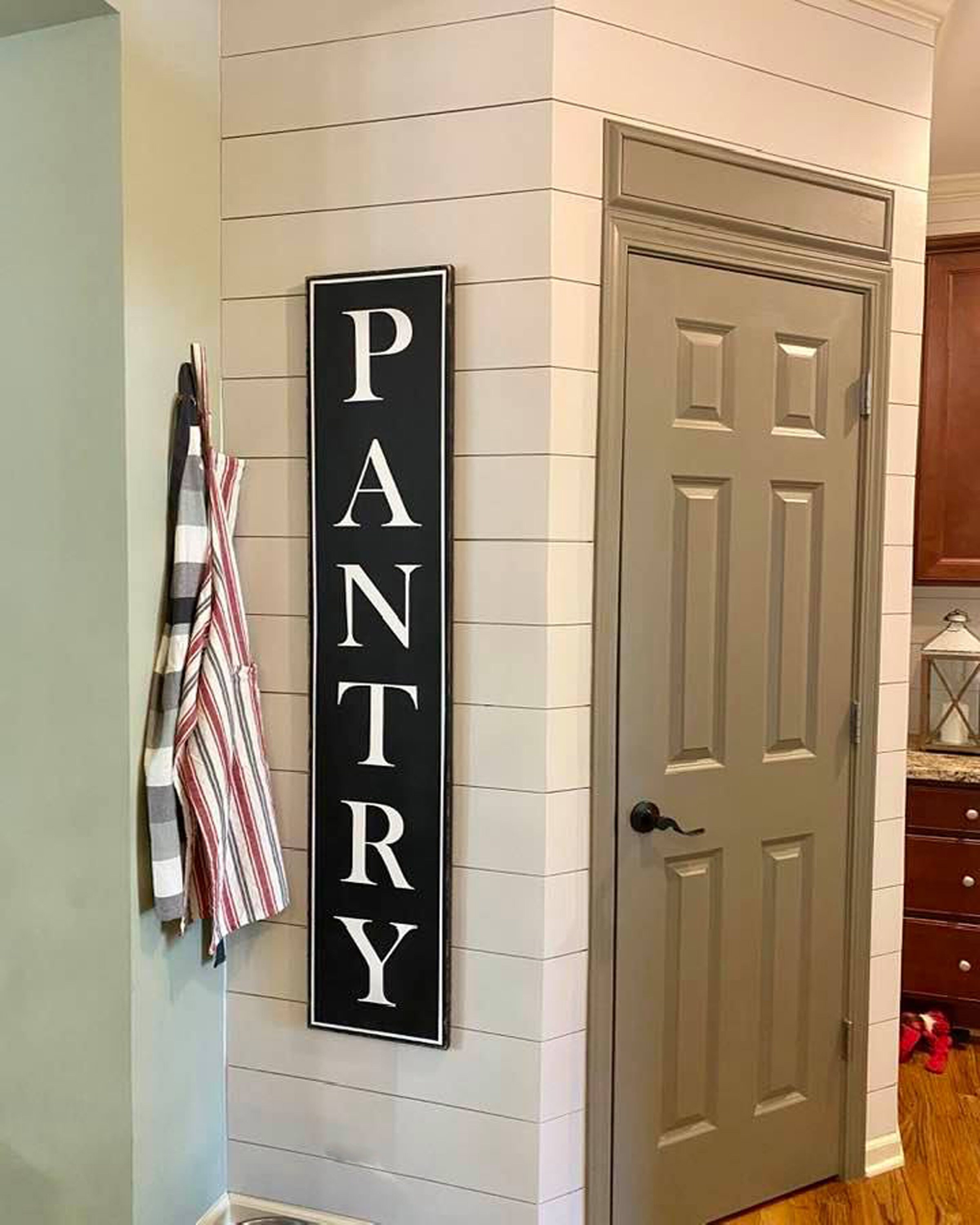 Large Pantry Sign Rustic Vertical Pantry Sign Farmhouse Etsy