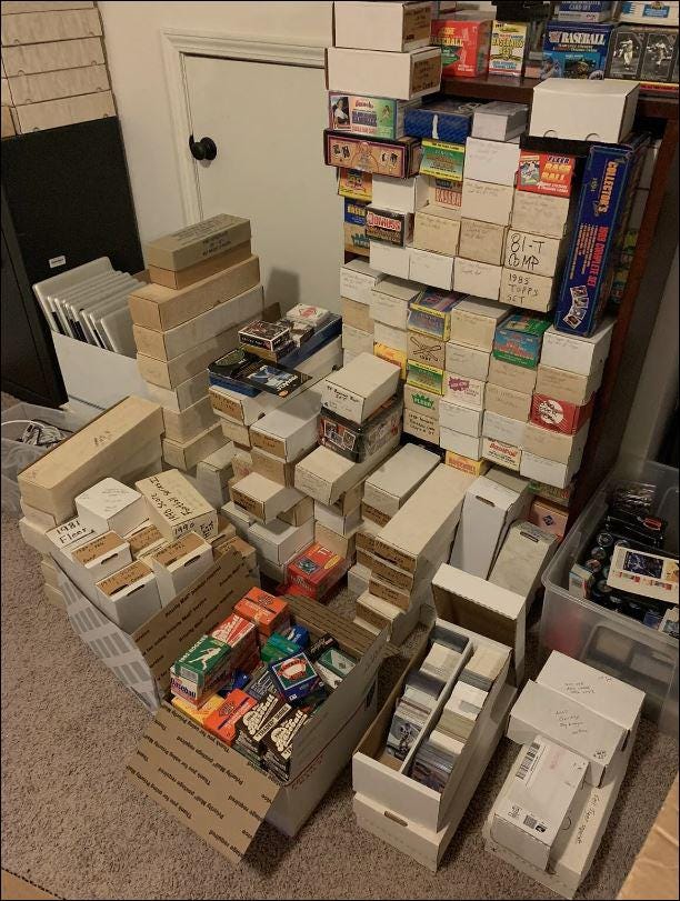 Large Baseball Collection HUGE BASEBALL Card Lot Autographs Jersey Patches Estate Sale ...