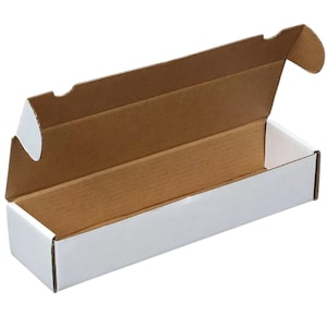 Opbergdoos 800 counts ruilkaarten 14 x 4 x 4 voor sportkaarten Pokemon-kaarten MTG-kaarten Geweldig cadeau voor verzamelaars Wit golfkarton
