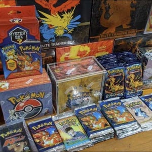 Riesige Pokemon-Karte versiegelt Pack Lot 10X Moderne Vintage Objekt Auflösung Authentische Premium Tcg Lot + Graded Pokemon Karte