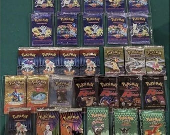 Authentic Pokemon Card Booster Pack Lot - Sealed, Assorted Series - Etsy Authentic Pokemon Card Booster Pack Lot - Sealed, Assorted Series - Etsy