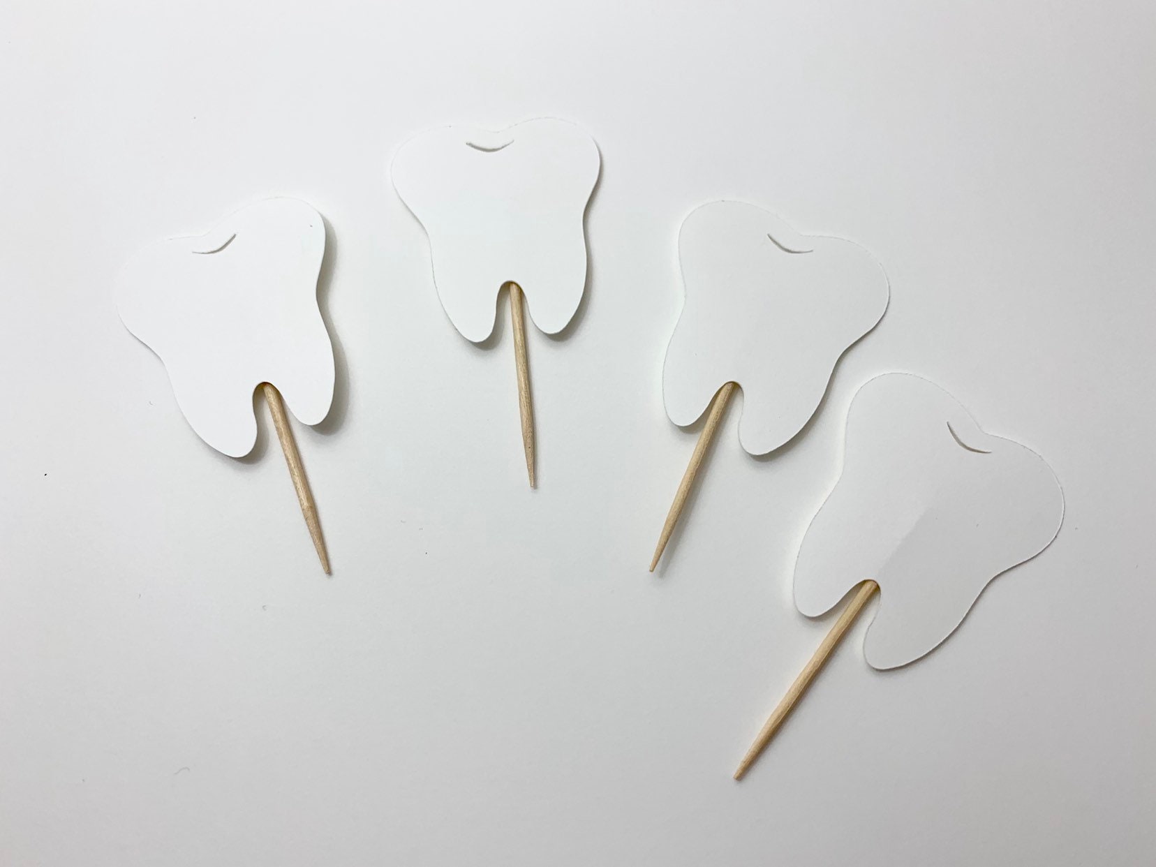 Dental Cupcake Topper Tooth Cupcake Topper Dental Party Etsy