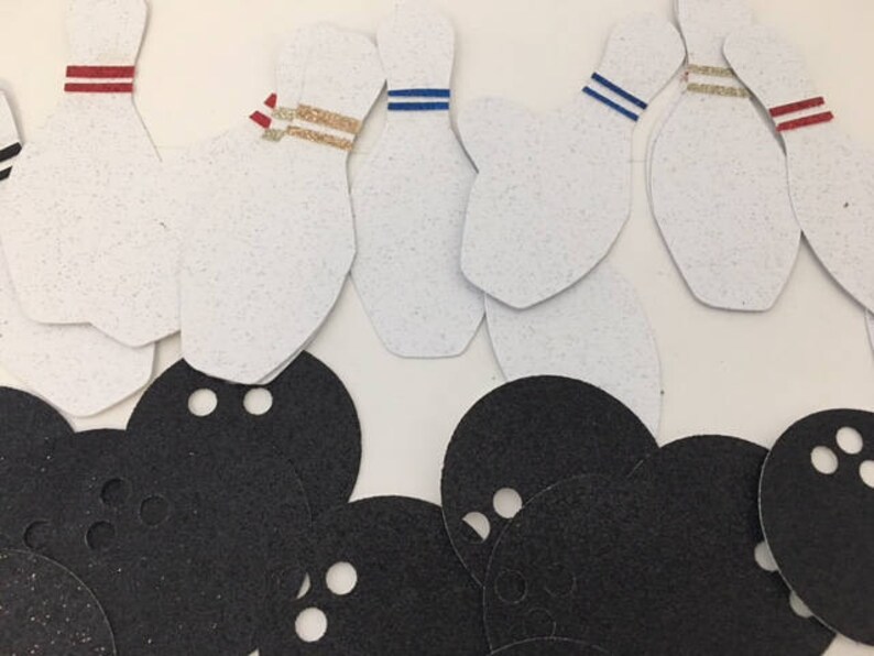 Bowling Ball Bowling Pin Paper Straws Bowling Party Supplies Etsy