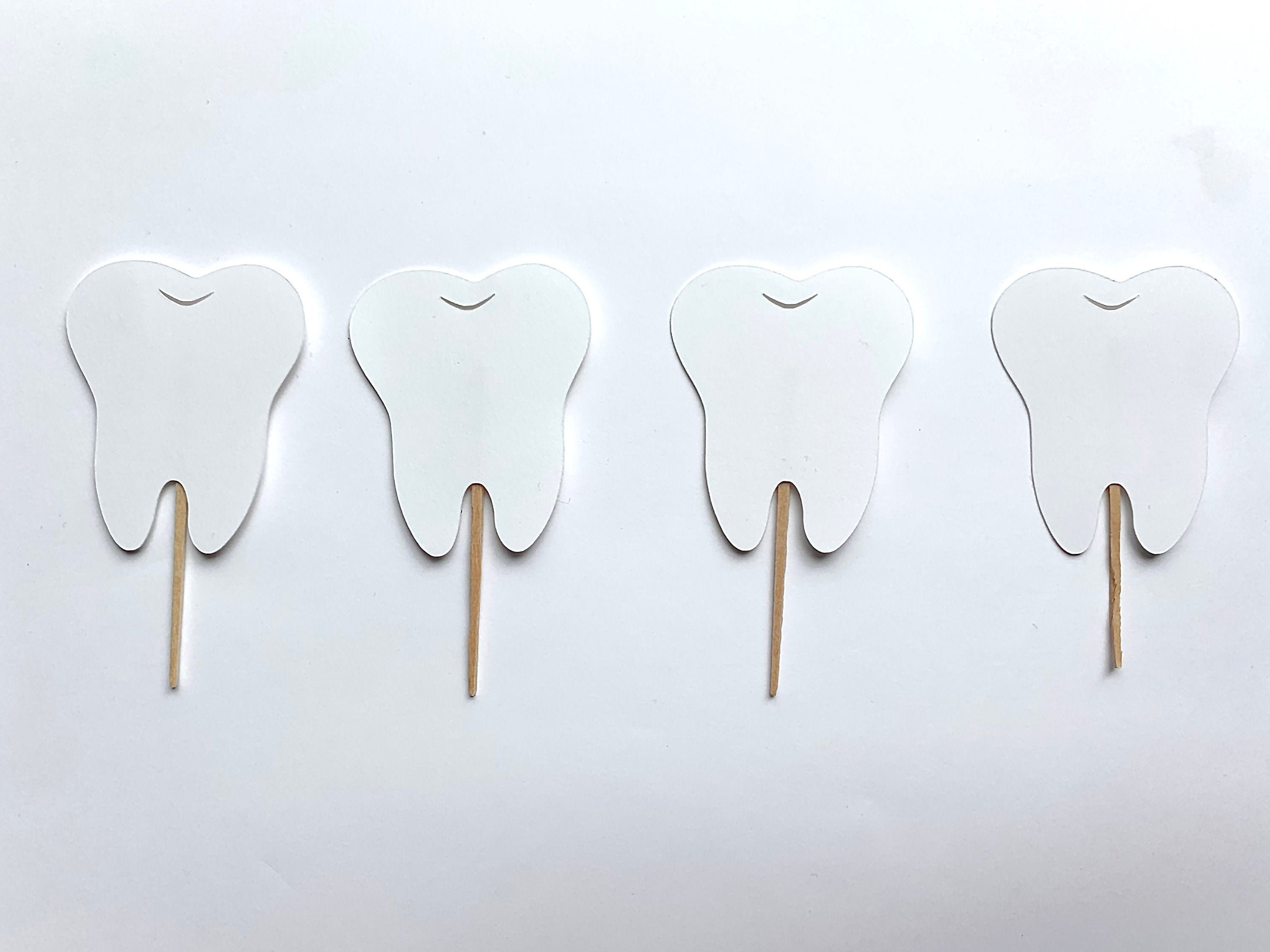 Dental Cupcake Topper Tooth Cupcake Topper Dental Party Etsy