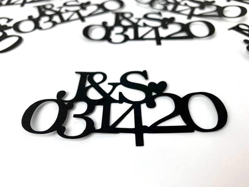 Save The Date Engagement Party Rehearsal Dinner Anniversary Confetti Custom Confetti Name Confetti Personalized Confetti