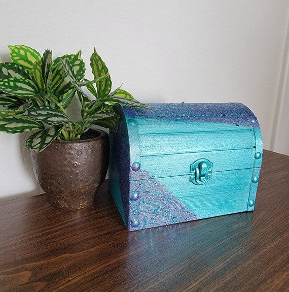 Mermaid Themed, Treasure Chest, Birthday Gift, Keepsake Box