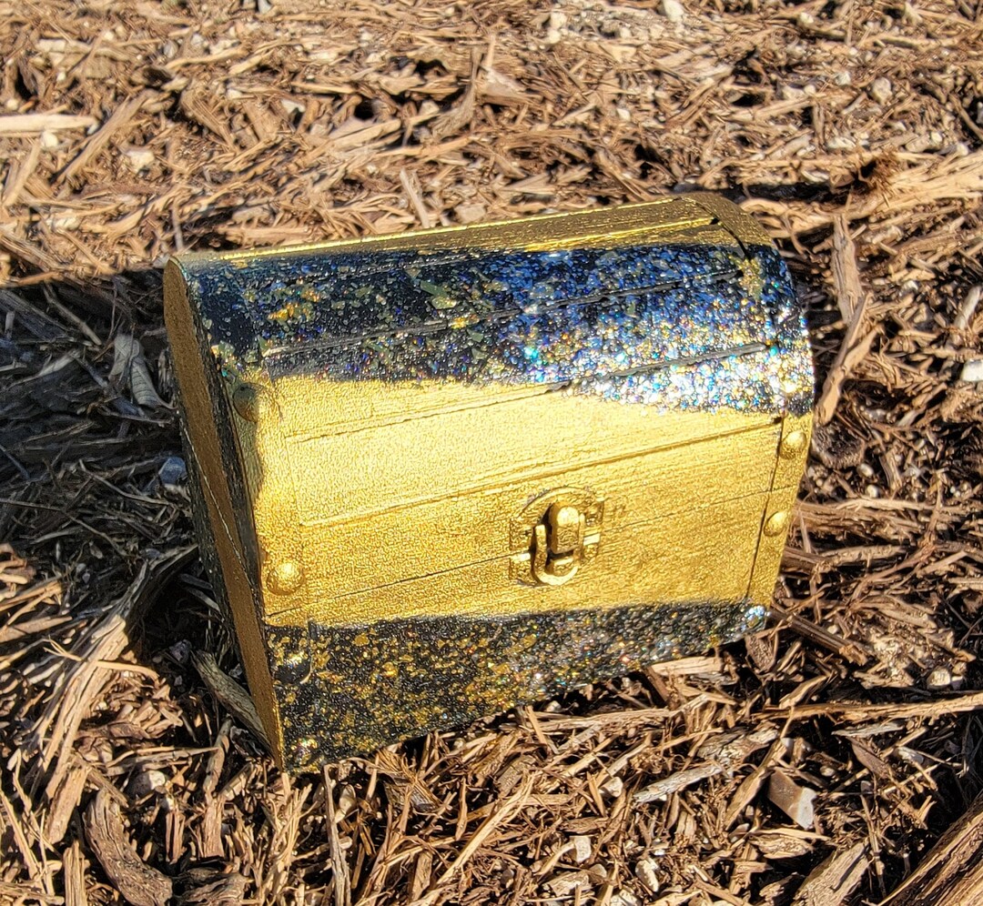 Wood Treasure Chest, Treasure Chest, Girl Birthday Gift, Keepsake Box