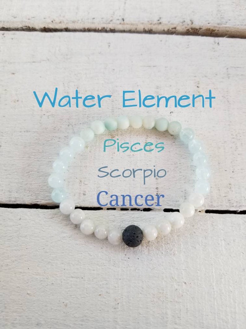 Water Element Bracelet Zodiac Water Bracelet Etsy