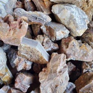 Bulk Raw Lace Agate: Rough Druzy Specimens