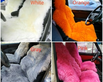 PAAR Schaffell Auto Sitzauflage universal Warm echt Schaffell Cape für LKW  Sitzauflage für Auto Handgemachte Stuhlauflage - .de