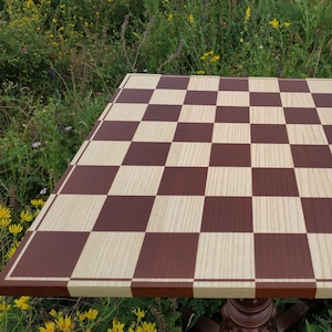 Chess board 13&quot;|14.5&quot;|17&quot; ash wood,family games, custom wooden chess board, handmade gift for son, chess set, Anniversary chess personalized