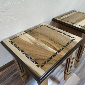 PAIR stools / chairs from solid walnut wood for chess table, wooden chairs for kitchen, living-room, Custom Color, Handmade Natural color