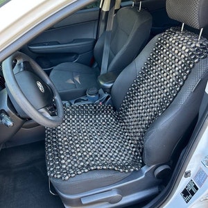 Wooden Beaded Car Seat Cover: Massage Cushion, Back Protector