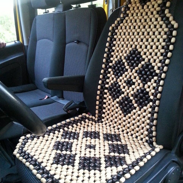 Beaded Car seat cover for car wooden beads Car seat cover Car seat massager Car wood cover Car cape Car wooden massager Back massager
