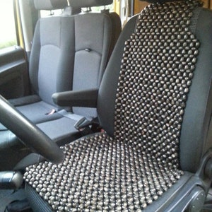 PAIR Beaded Car Seat Cover Massager Seat Cover Car Cover for car seat universal masseger Beautiful gift for father husband dad mother