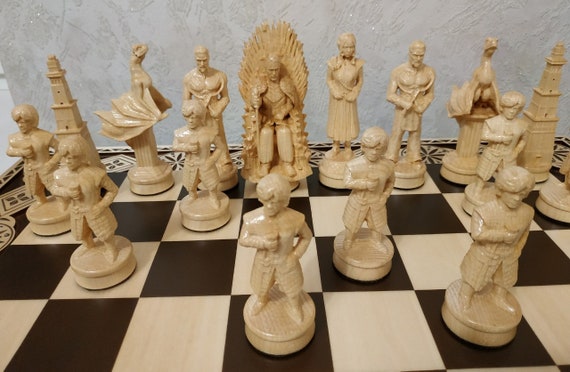 Chess set my mother bought me from Turkey been in closet for about 15. Was  inspired to post after another guy posted his. : r/chess