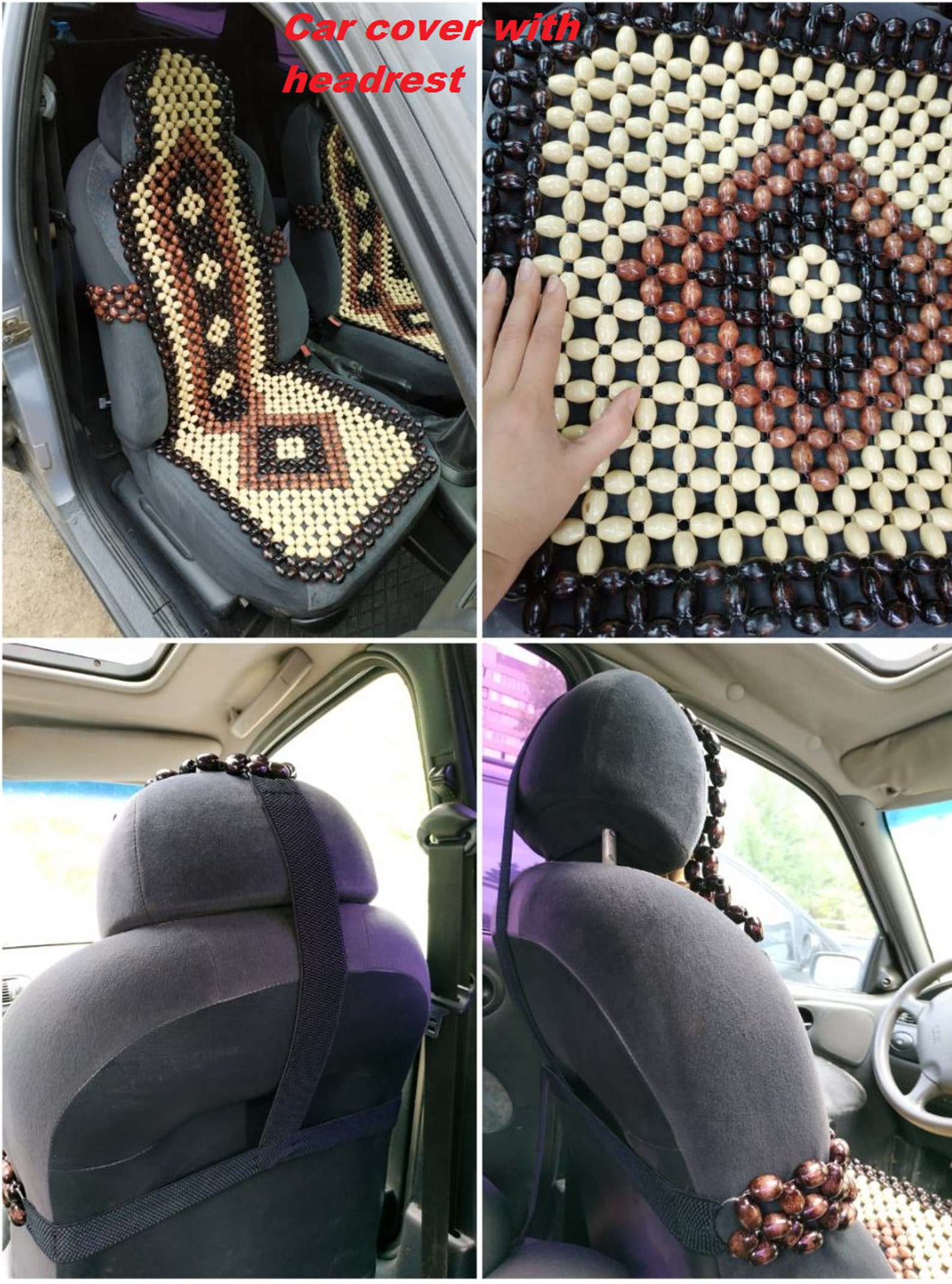Beaded Car Seat Cover. Massager Seat Cover. Cover for Car Etsy