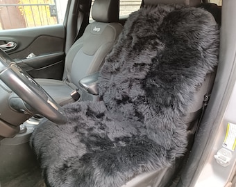Echtes Schaffell Autositzbezug: Universal Fit, warmes Wintercape