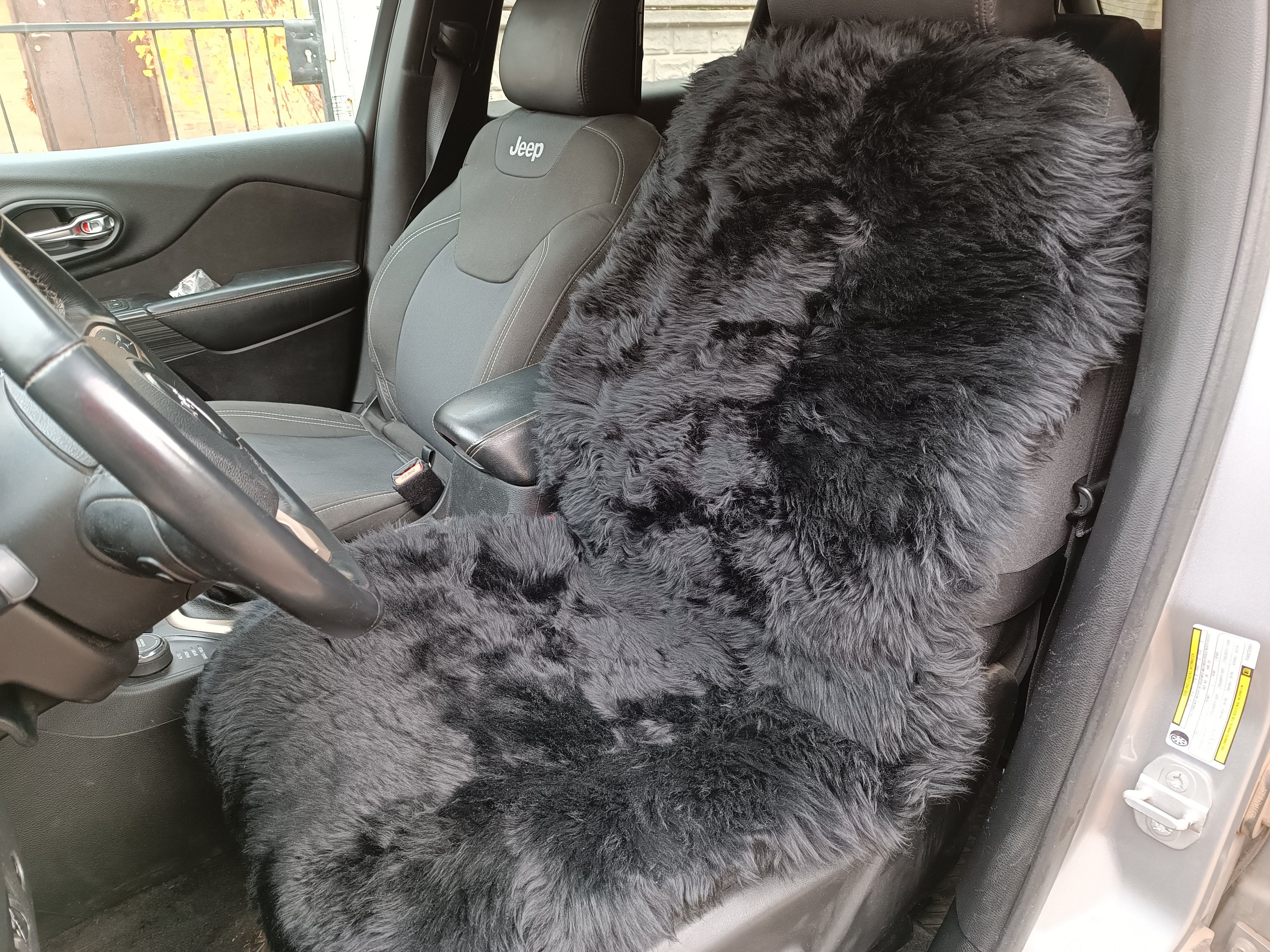 Sheepskin Car Seat Cover 45x20inch Universal Genuine Sheepskin Warm  Sheepskin Cape Genuine Sheepskin Seat Cover for Car Handmade Chair Pads 