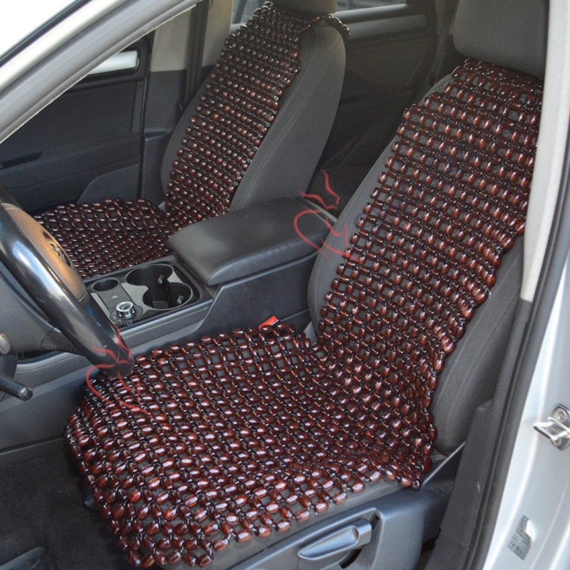 Beaded Car seat cover for car chair pads stool cover seat Etsy
