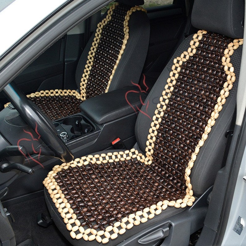 Beaded Car seat cover for car wooden beads Car seat cover Car Etsy