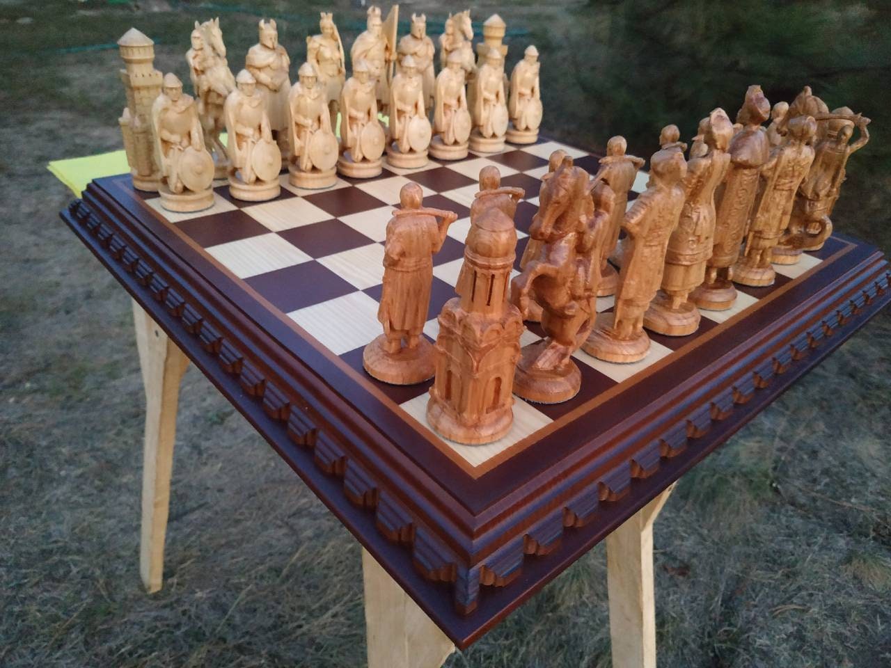 Chess Wooden Set - Large (Xadrez)